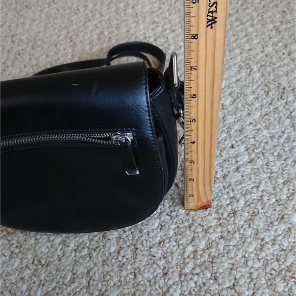 Rebecca Minkoff blabk Saddle Leather Crossbody Bag - Picture 12 of 14